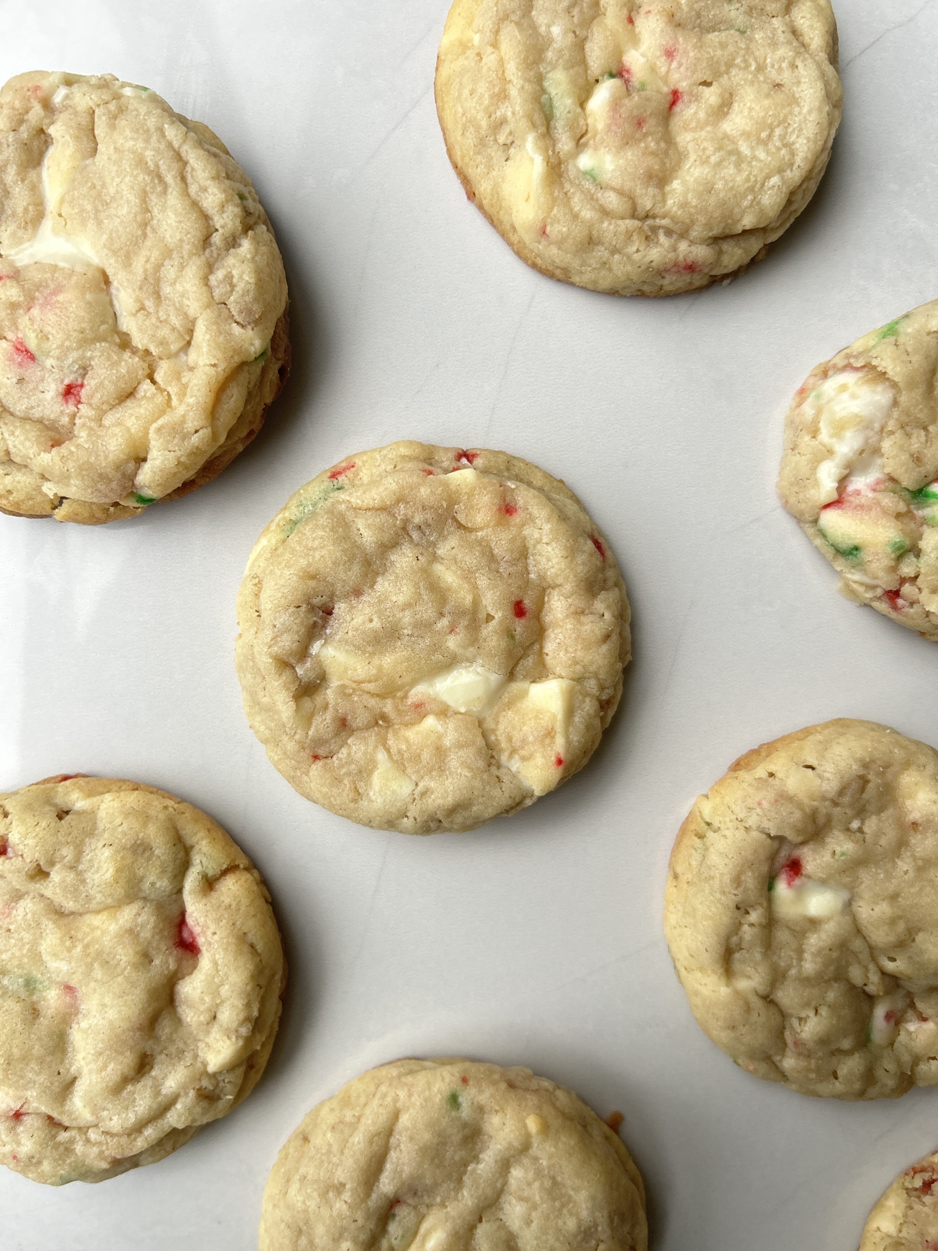 peppermint bark oatmeal cookies