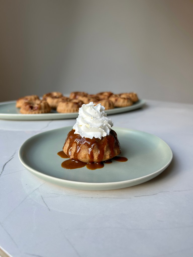 sticky toffee mini bundt cakes