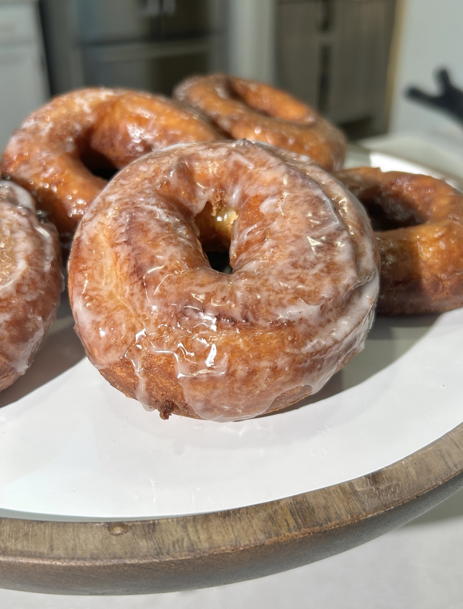sour cream glazed cake donuts