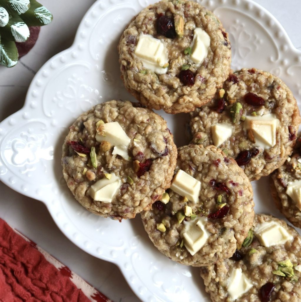 Pistachio Cranberry Orange Cookies