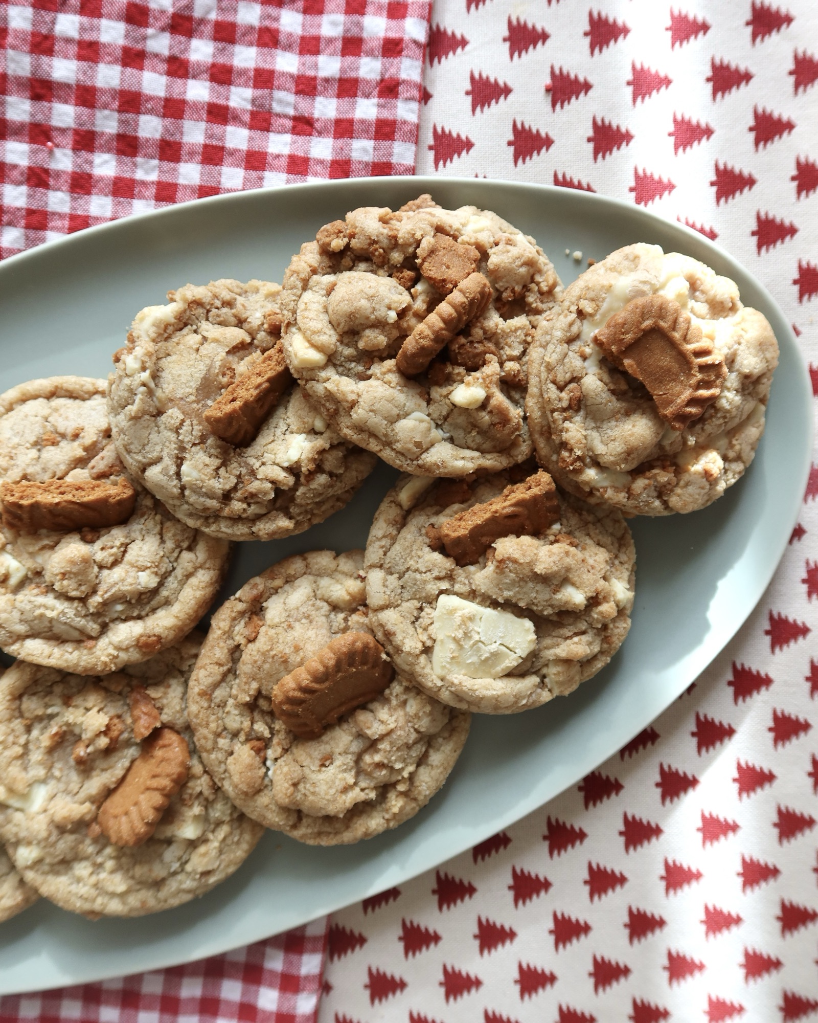 Biscoff Chocolate Bark Cookies
