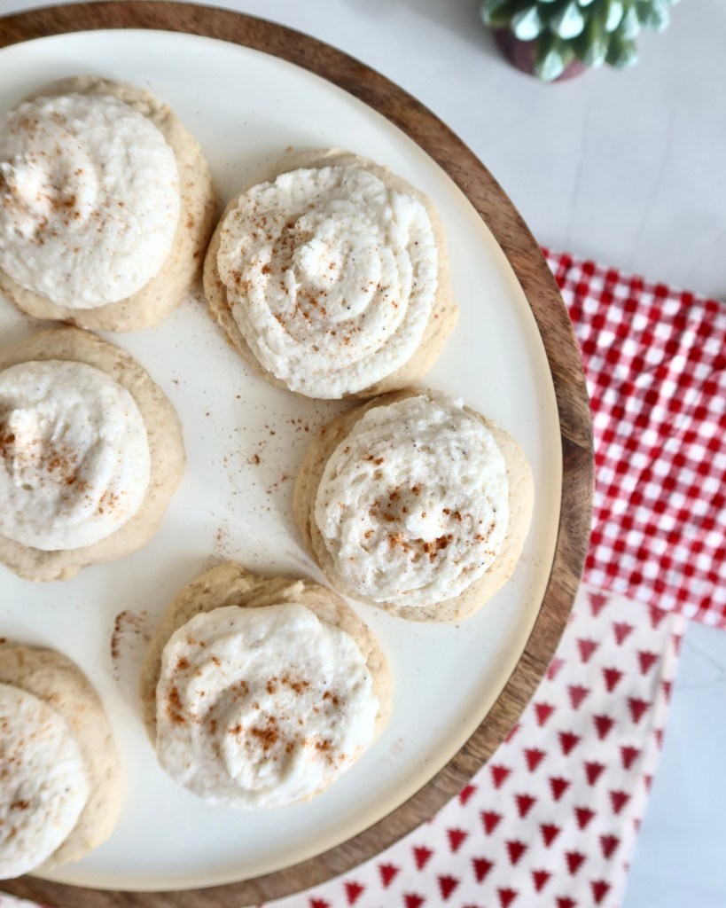 eggnog sugar cookie
